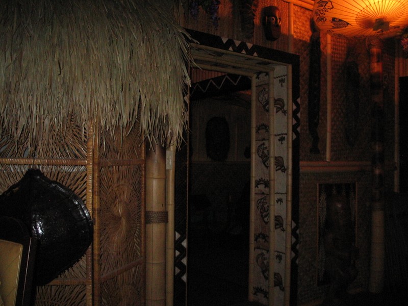Another view of the doorway with the turtle shell in the foreground.