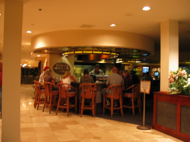 Islands Sushi and Pupu bar off the main lobby