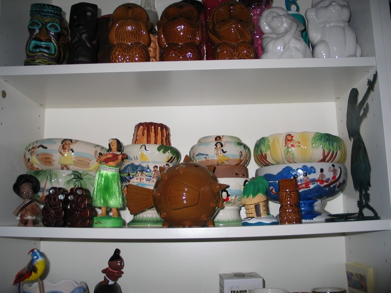 Bowls galore, and the Maori doll brought back by a special friend!