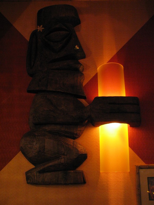 On one of the walls to the left of the door as you first enter is this wonderful tribute to the Kon Tiki. 