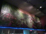 A closer picture of the grand mural in the dining room.