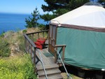 While in Gorda, we stayed at Treebones resort (http://www.treebonesresort.com/)- Big Sur in what can only be called a 'luxury yurt'.