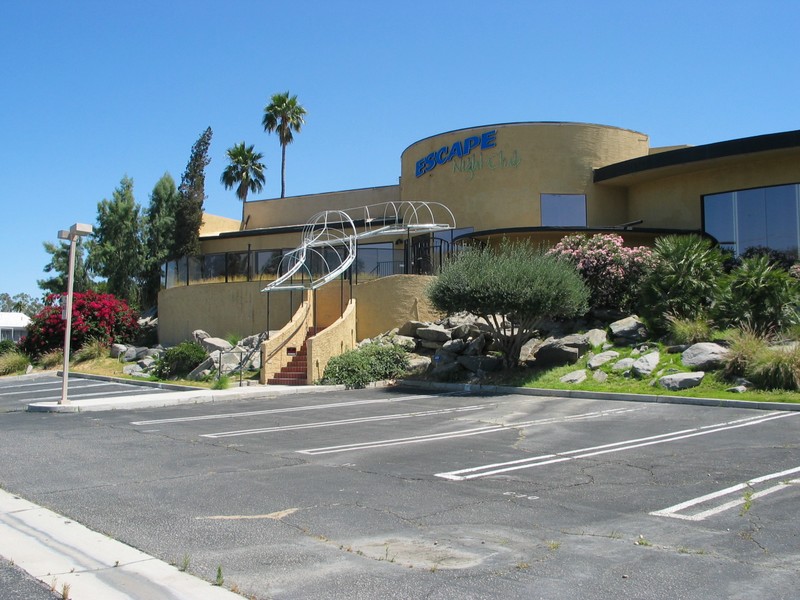The remains of the 'escape' night club.