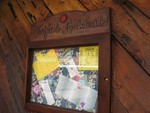The small display case to the right of the Reef A-Frame.