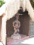 Here we are, to the right of the A-Frame looking at the Tiki Hut.