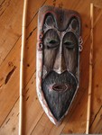 Across the hall is this wonderful mask.