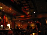 A similar view, this time focusing more to the left wall. The bar and wall of rums is just to the left of this view.
